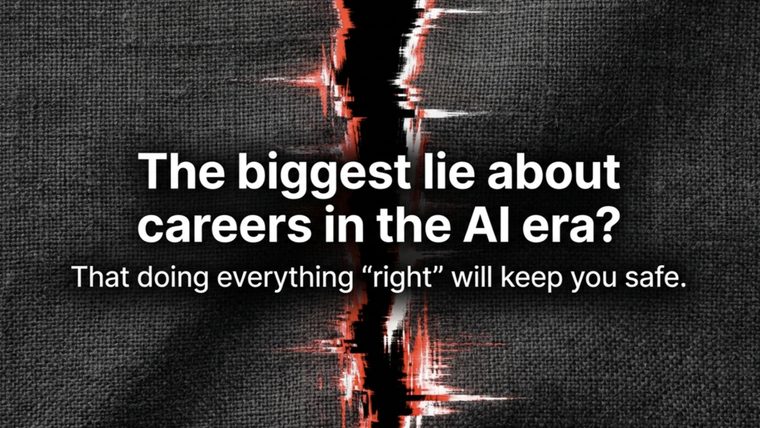 AI Careers | Sukh Sandhu A graphic warns that traditional career advice may not be enough with artificial intelligence and digital disruption.