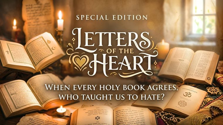 Religious Texts | Sukh Sandhu Open holy books, candles and a heart symbol represent spiritual themes related to compliance.