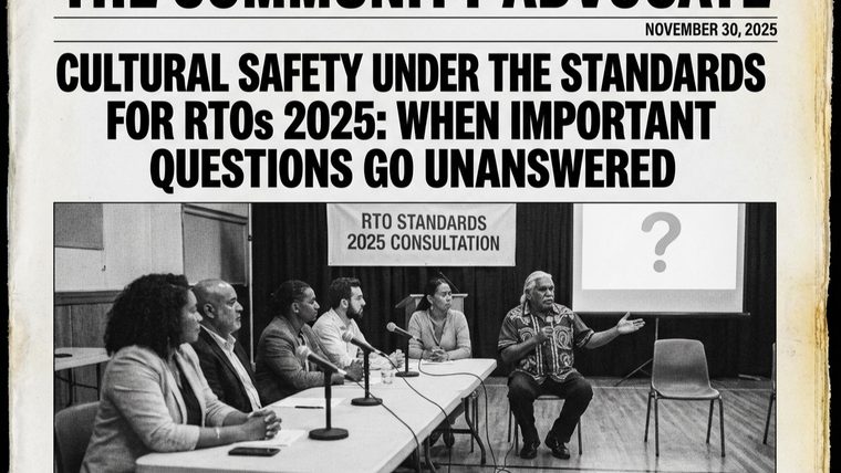 Cultural Safety | Sukh Sandhu A panel discussion about cultural safety standards for Registered Training Organisations in 2025, featuring Sukh Sandhu.