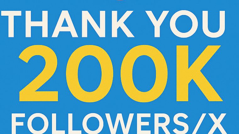 Social Media Milestone | Sukh Sandhu A graphic celebrates reaching 200,000 followers on social media with a thank you message.