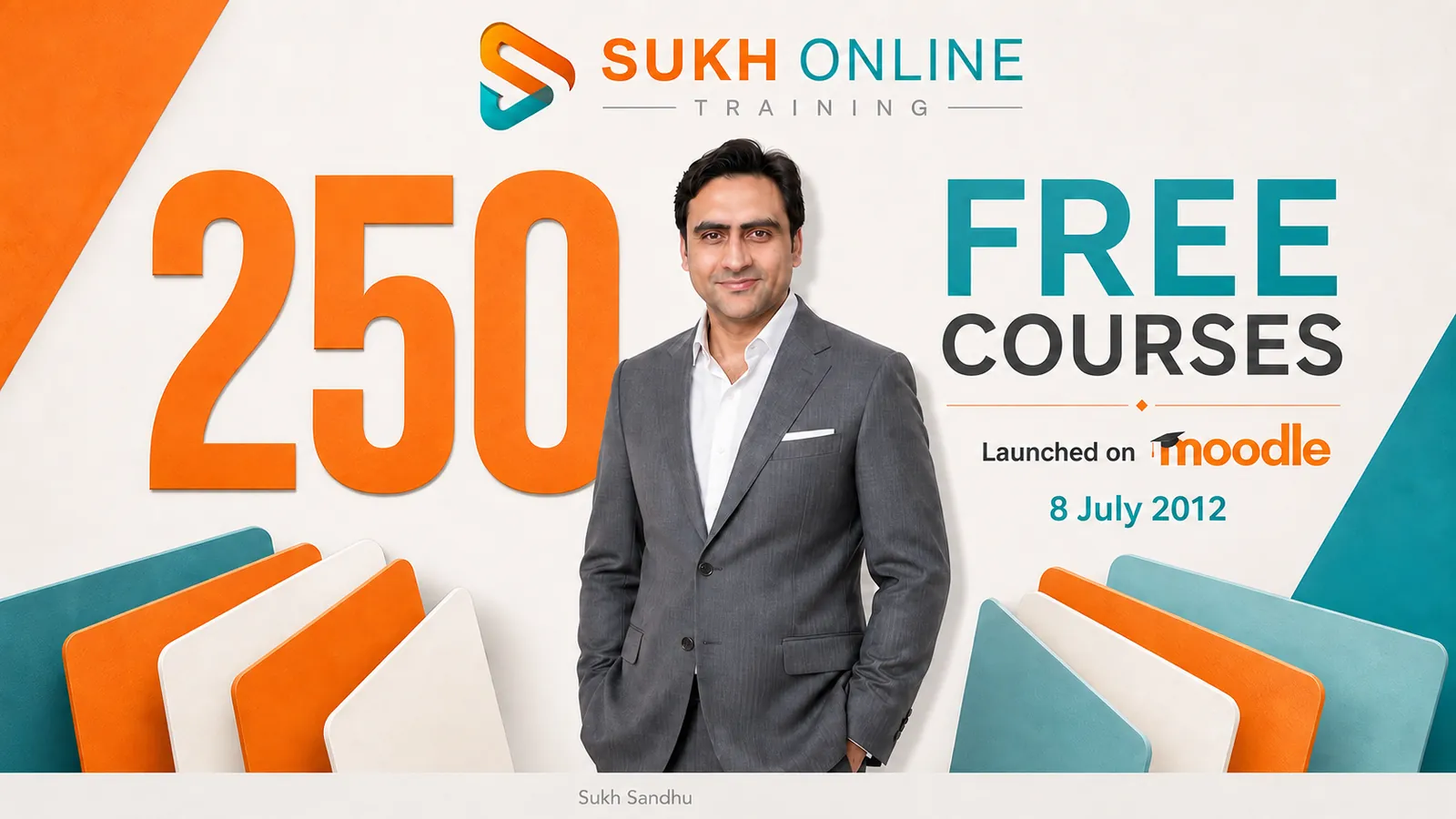 A graphic celebrates Sukh Sandhu reaching 26,500 Twitter followers after three years of connection and digital communication.