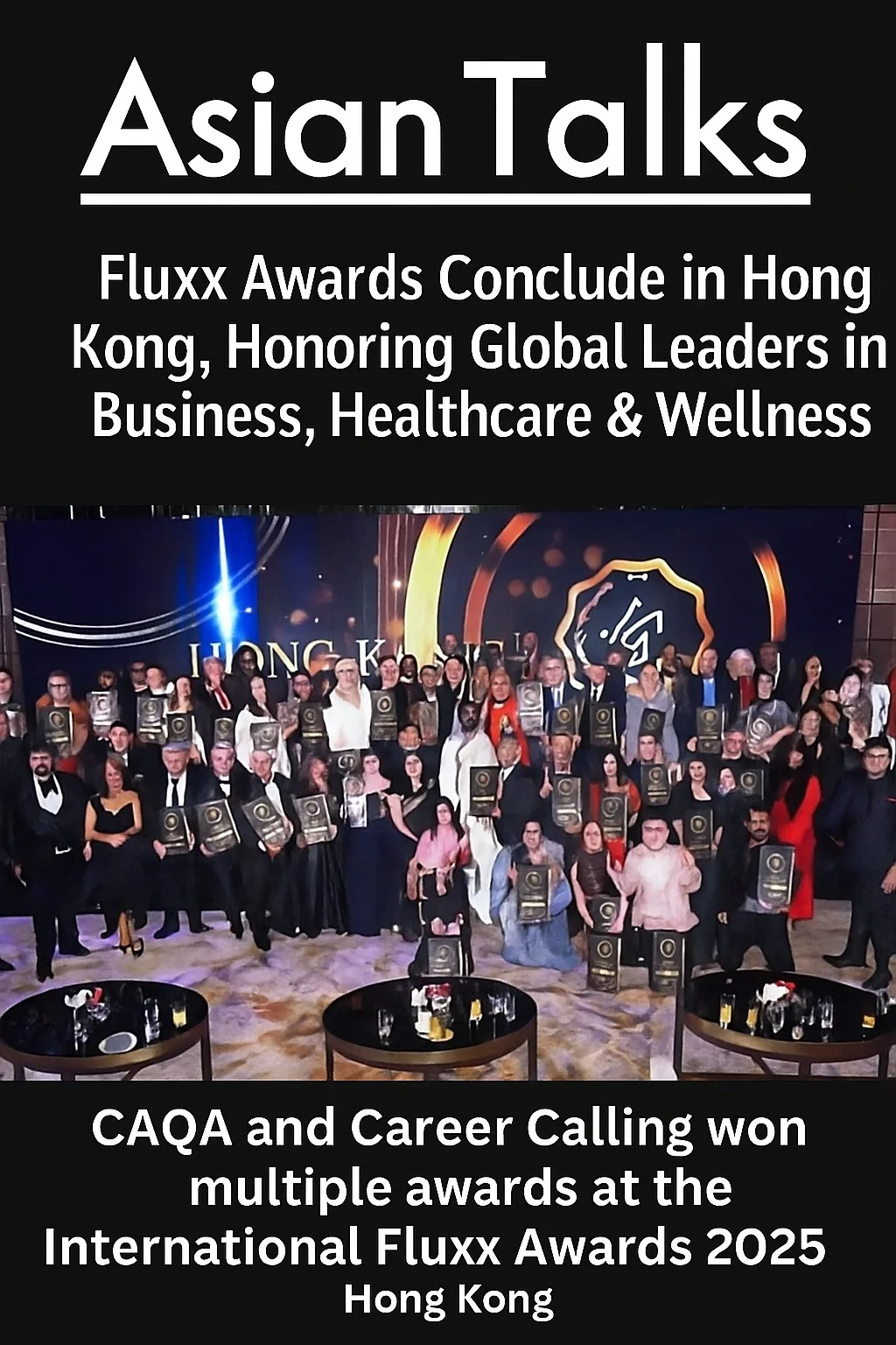 The Fluxx Awards ceremony in Hong Kong honored Sukh Sandhu and other global leaders for excellence in business.