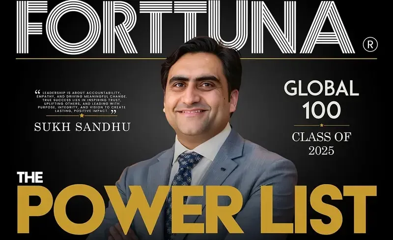 Sukh Sandhu featured on Fortuna’s Global 100 Power List, recognizing leadership in compliance services.